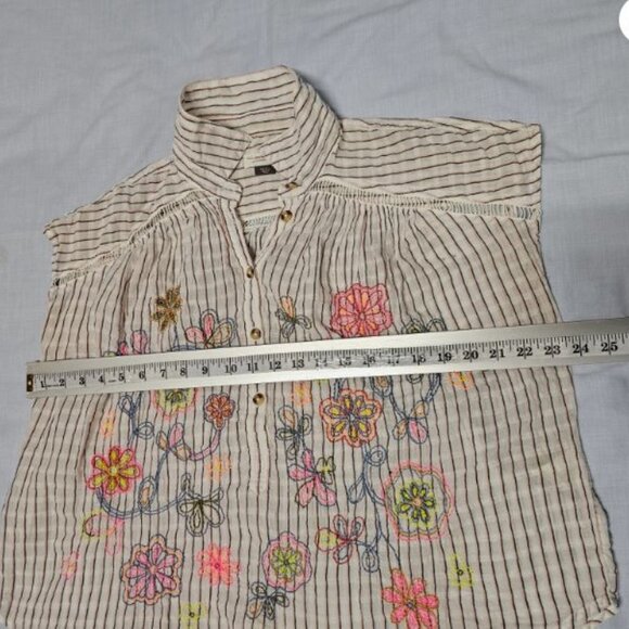 Anthropologie Pilcro Serena Surf Henley Blouse - Picture 8 of 10